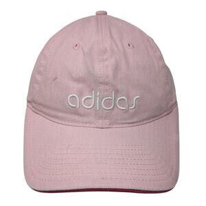 Adidas Slideback Baseball Cap Pink One Size Adjustable Embroidered Vented Holes